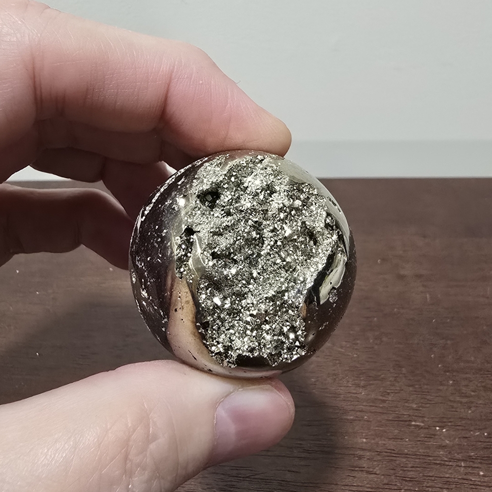 Pyrite Crystal Sphere #D 41 mm